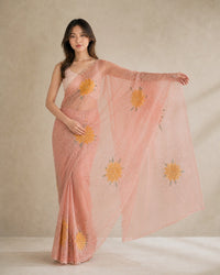 Reh Linen Silk Saree With Digital Print — view 2