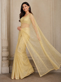 Aab Pure Organza By Satin Silk Saree With Digital Print — view 3