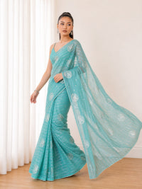 Sadhya Kota Silk Saree With Thread Work — view 3