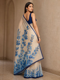 Baadal Chanderi Silk Saree With Digital Print — view 4