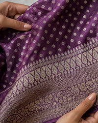 Hasta Pure Tissue Silk Saree With Hand Katdana Embroidery — view 5