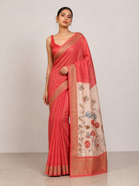 Dhoop Chanderi Saree With Digital Print — view 1