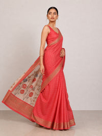 Dhoop Chanderi Saree With Digital Print — view 3