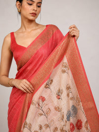 Dhoop Chanderi Saree With Digital Print — view 5
