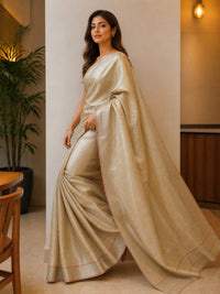 Saanjh Organza Silk Saree With Digital Print — view 3